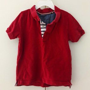 Mini Boden pique polo shirt